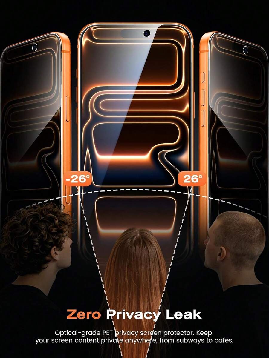 Pakovanje od 3 ultra izdržljiva HD kaljena stakla za zaštitu celog ekrana, kompatibilna sa iPhone 18 Pro/18 Pro Max/17/17Pro/17Air/17Pro Max, 16/16Pro/16Plus/16Pro Max, 15/15Plus/15Pro/15Pro Max, 14/14Plus/14Pro/14Pro Max/13/13Pro/13Pro Max/12/11/11Pro/11