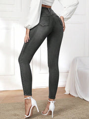 Ležerne prane slim fit farmerke