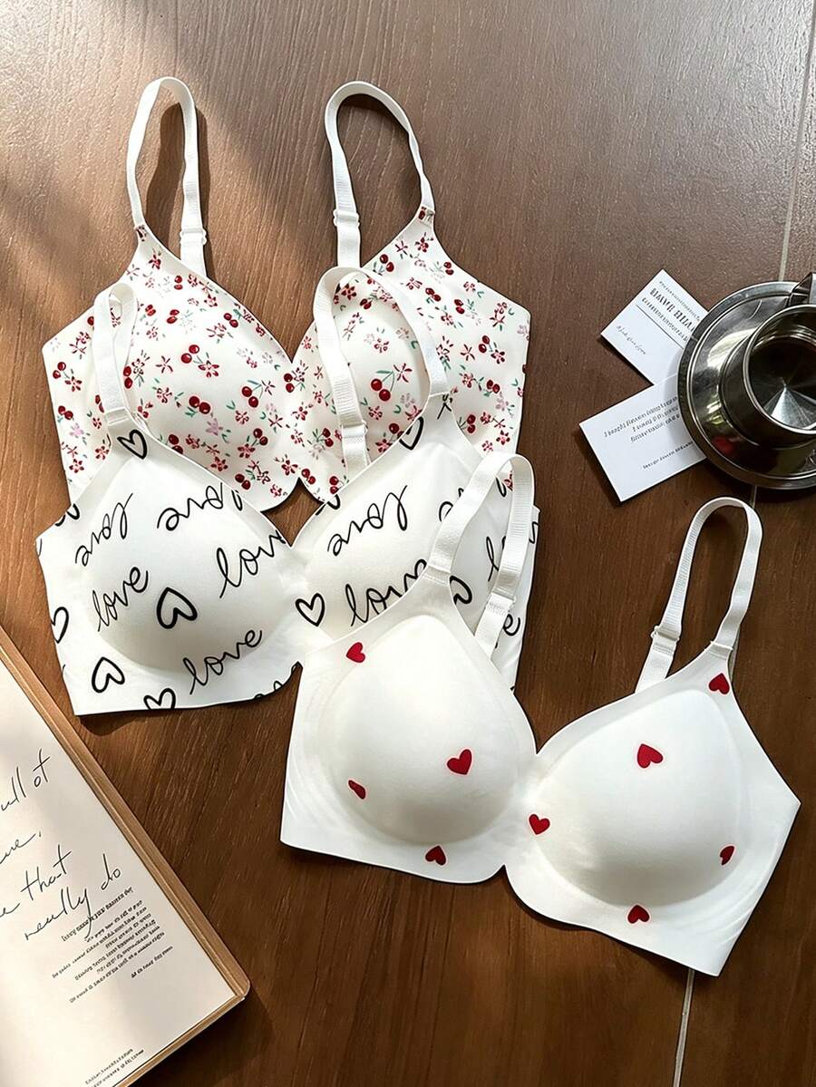 Dream Adore Udoban ženski donji veš sa printom, set od 3 komada