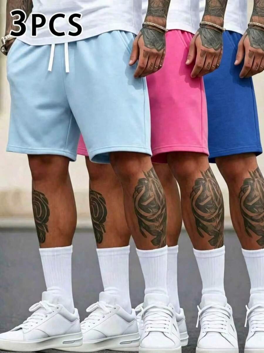 3 komada muških sportskih modnih ležernih šortseva sa perticom