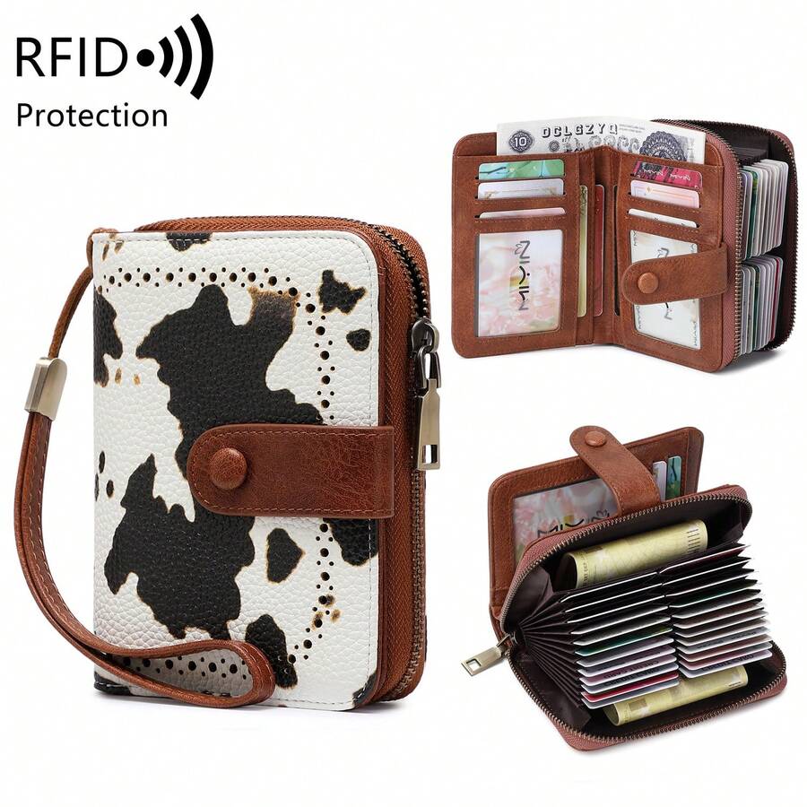 Kratki novčanik sa RFID zaštitom – vintage