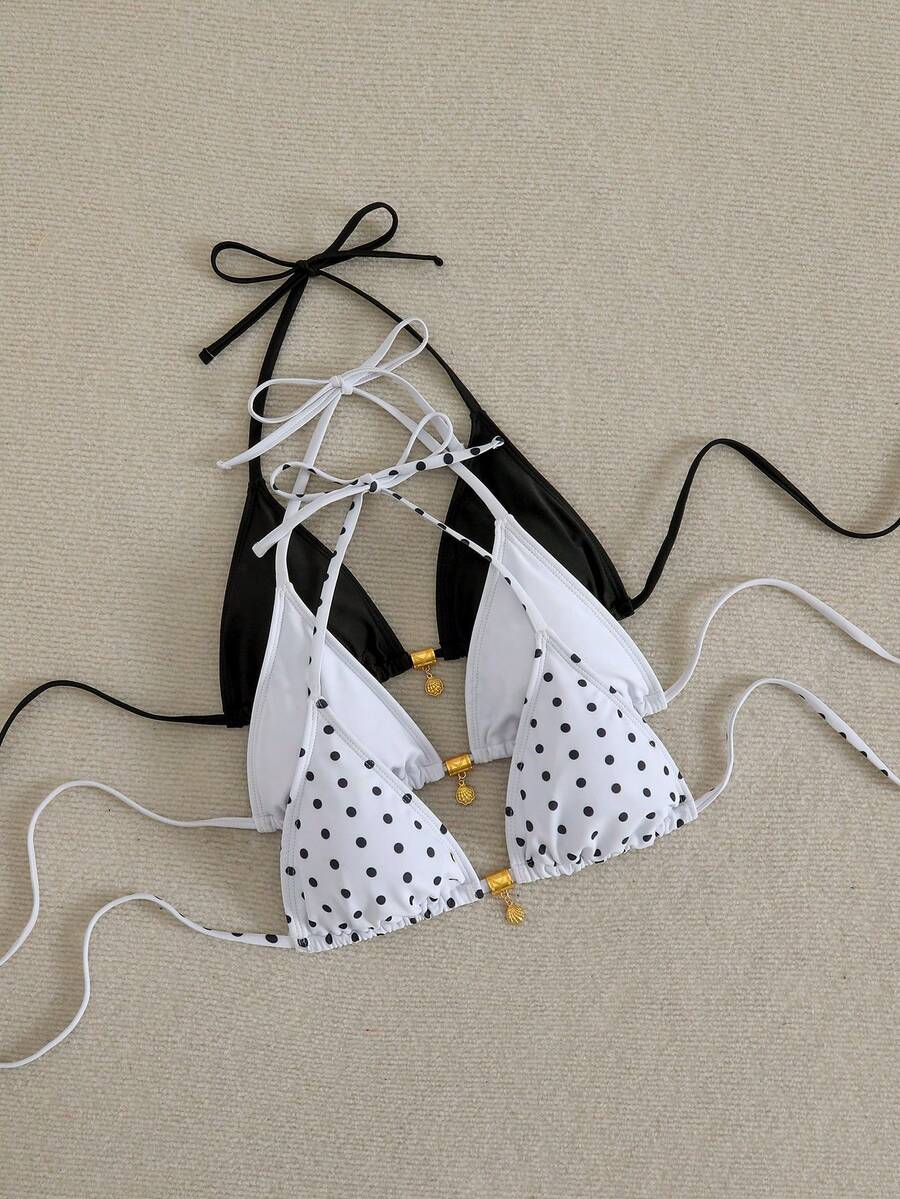 Ženski bikini set od 3 dela plus size,višebojni