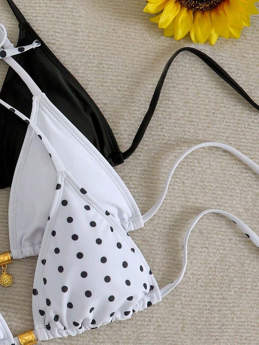 Ženski bikini set od 3 dela plus size,višebojni
