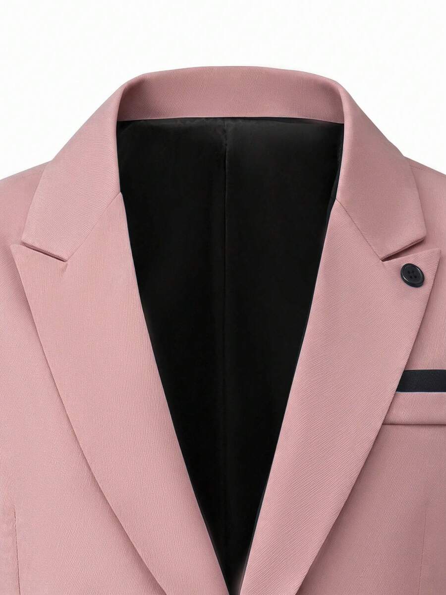 Muški poslovni set sa užim krojem, sako sa špicastim reverima i pantalone