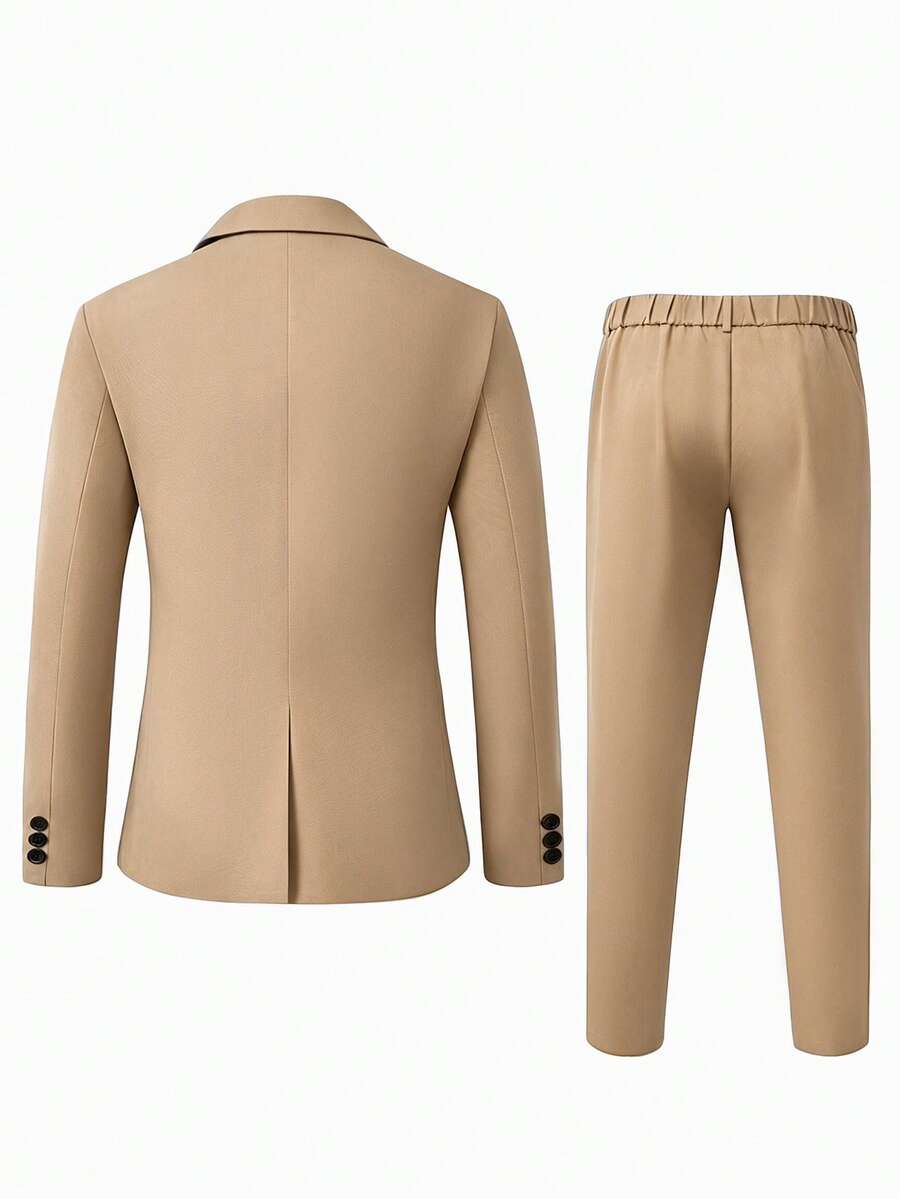 Muški poslovni set sa užim krojem, sako sa špicastim reverima i pantalone