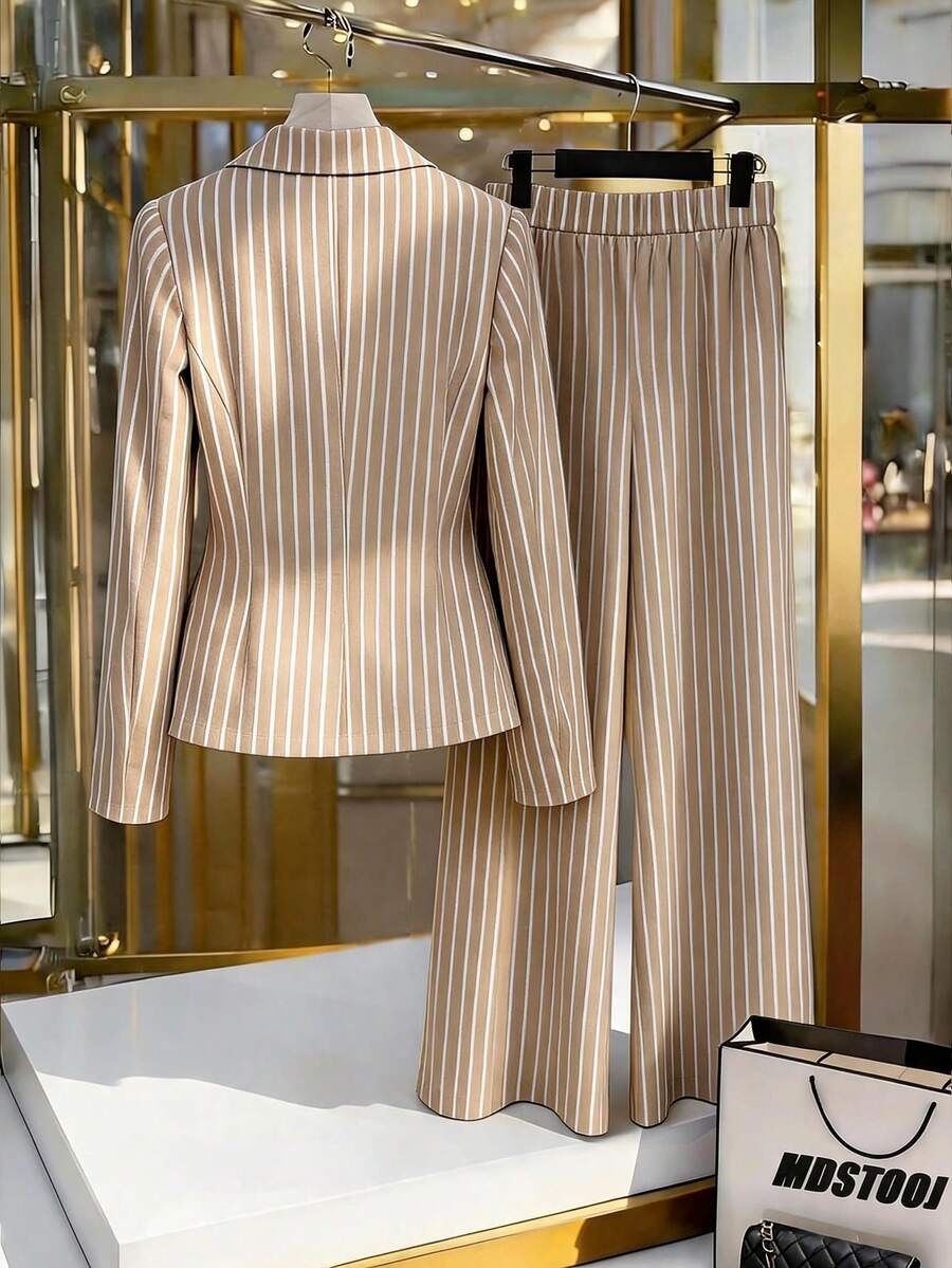 Elegantni ženski set od 2 komada za proleće, šik pantalone