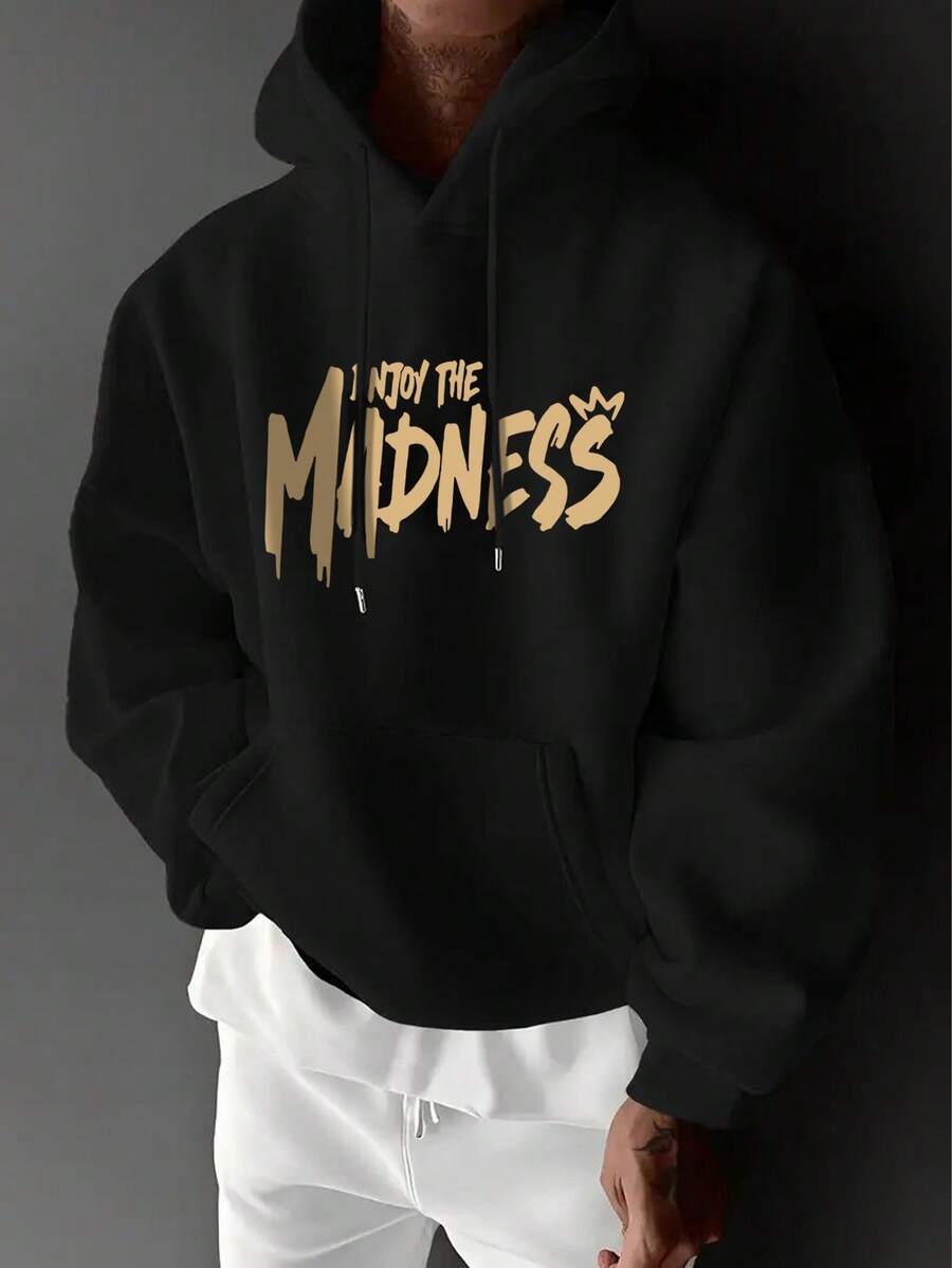 Muški ležerni modni street hoodie duks za ekstremne sportove sa crtanim printom