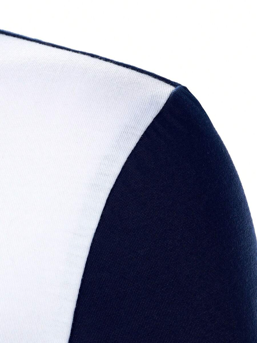 Muška polo majica sa kontrastnim panelima