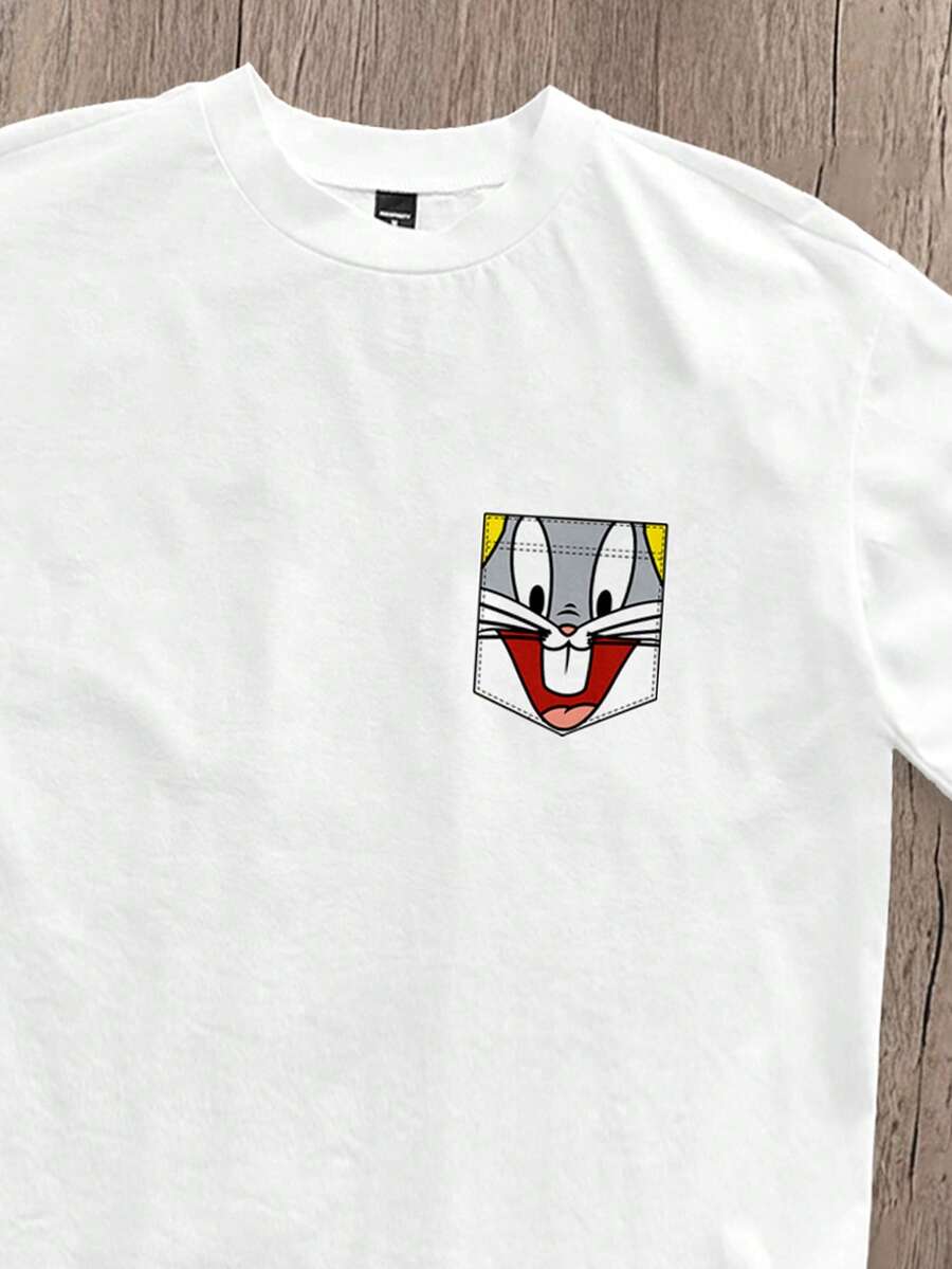 LOONEY TUNES Muška ležerna majica kratkih rukava za svaki dan sa crtanim printom