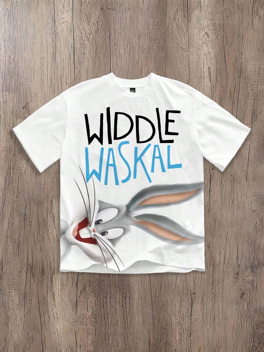 LOONEY TUNES Muška ležerna majica kratkih rukava za svaki dan sa crtanim printom