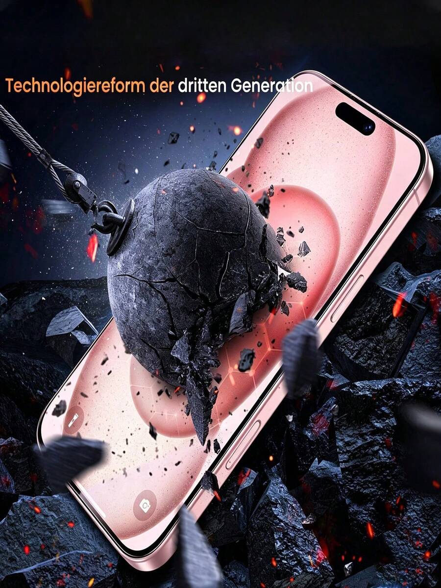 Pakovanje od 3 ultra izdržljiva HD kaljena stakla za zaštitu celog ekrana, kompatibilna sa iPhone 18 Pro/18 Pro Max/17/17Pro/17Air/17Pro Max, 16/16Pro/16Plus/16Pro Max, 15/15Plus/15Pro/15Pro Max, 14/14Plus/14Pro/14Pro Max/13/13Pro/13Pro Max/12/11/11Pro/11