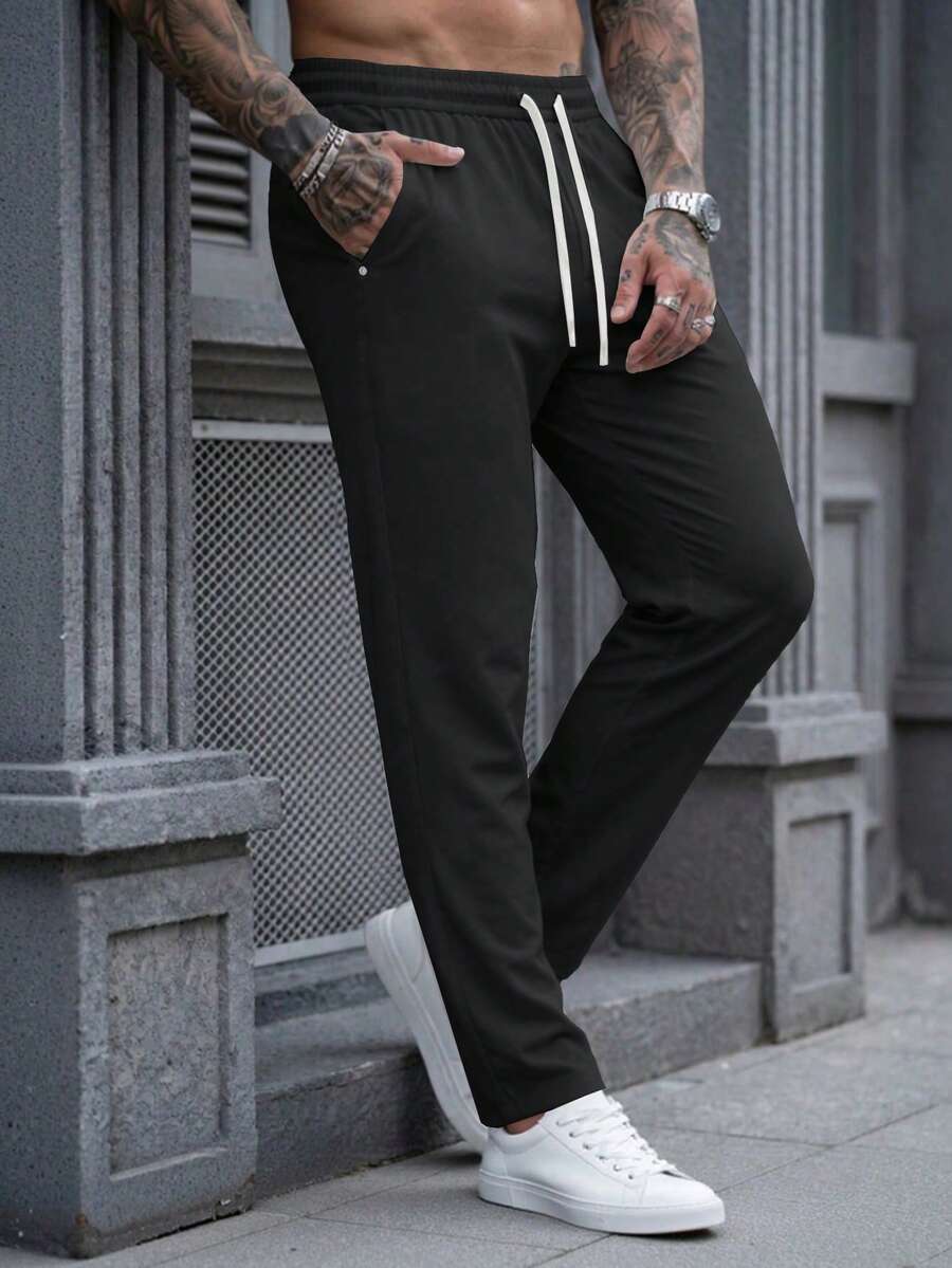 Muške ležerne letnje pantalone  sa elastičnim strukom