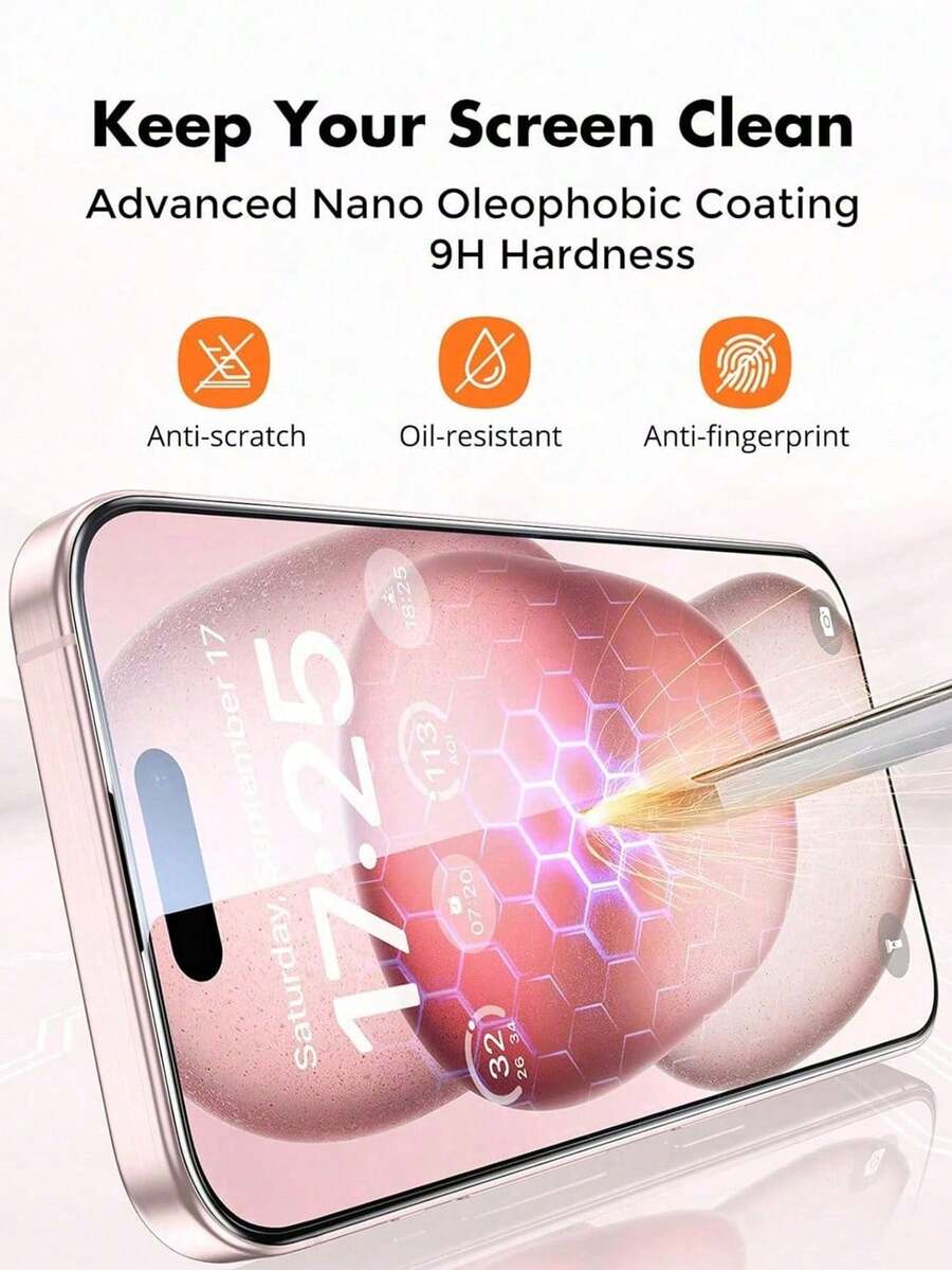 2.5D keramička mat zaštitna folija za ekran sa privatnošću kompatibilna sa iPhone 17 Pro Max/17 Pro/17 Air/17/16 Pro Max/16 Plus/16E/15 Pro Max/14/13/12/11/X/XS/XR