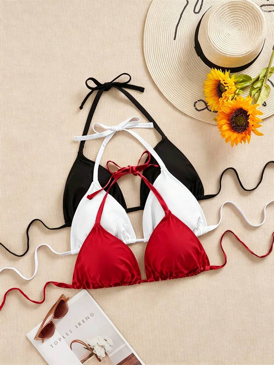 Ženski bikini set od 3 dela plus size,višebojni