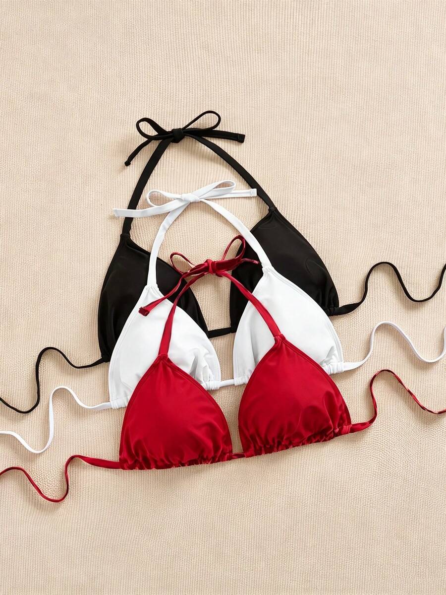 Ženski bikini set od 3 dela plus size,višebojni