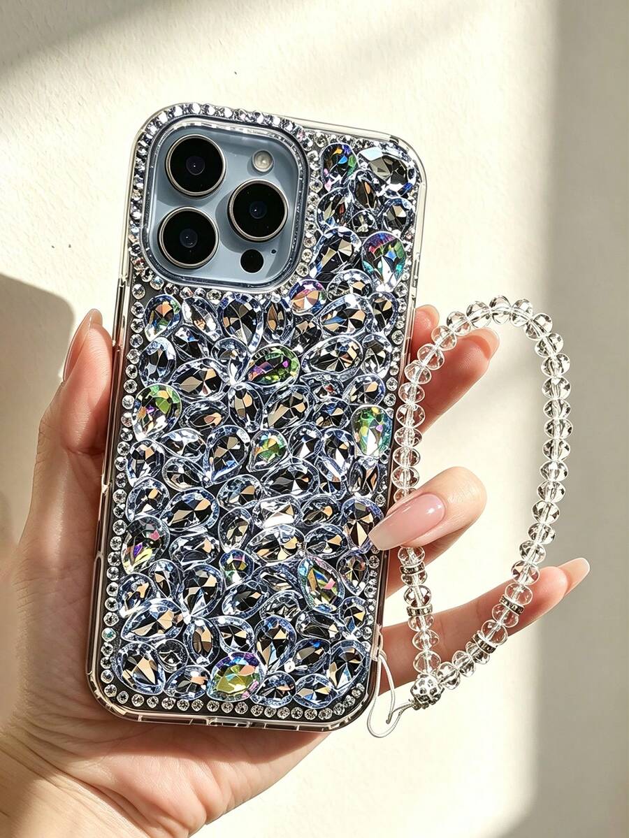 Luksuzna modna futrola za telefon sa šljokicama i kristalima