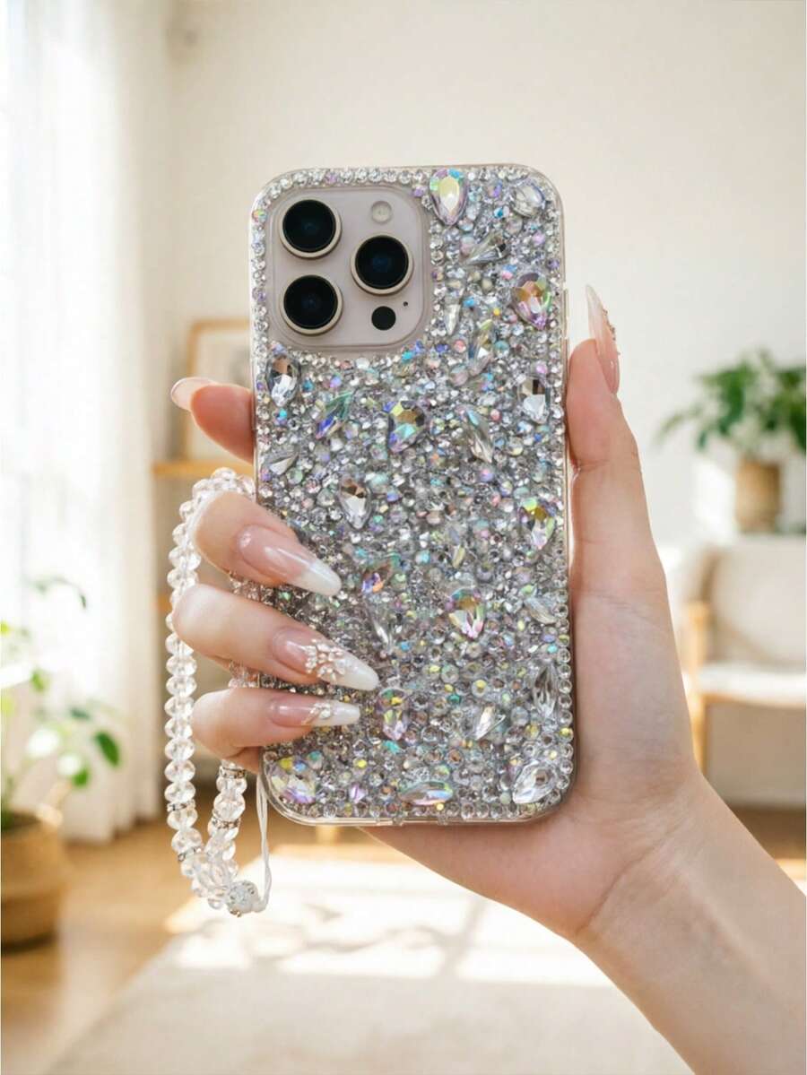 Luksuzna modna futrola za telefon sa šljokicama i kristalima
