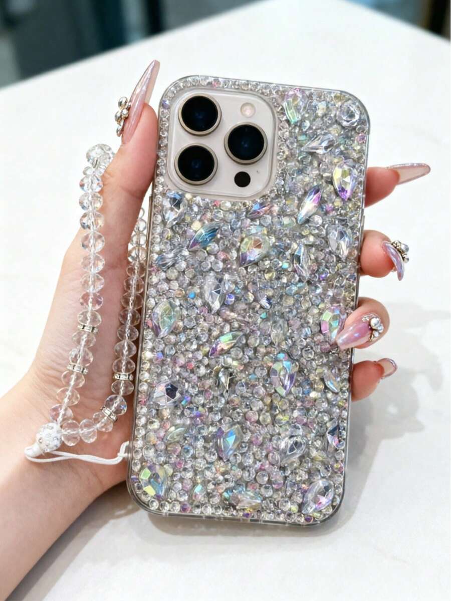 Luksuzna modna futrola za telefon sa šljokicama i kristalima