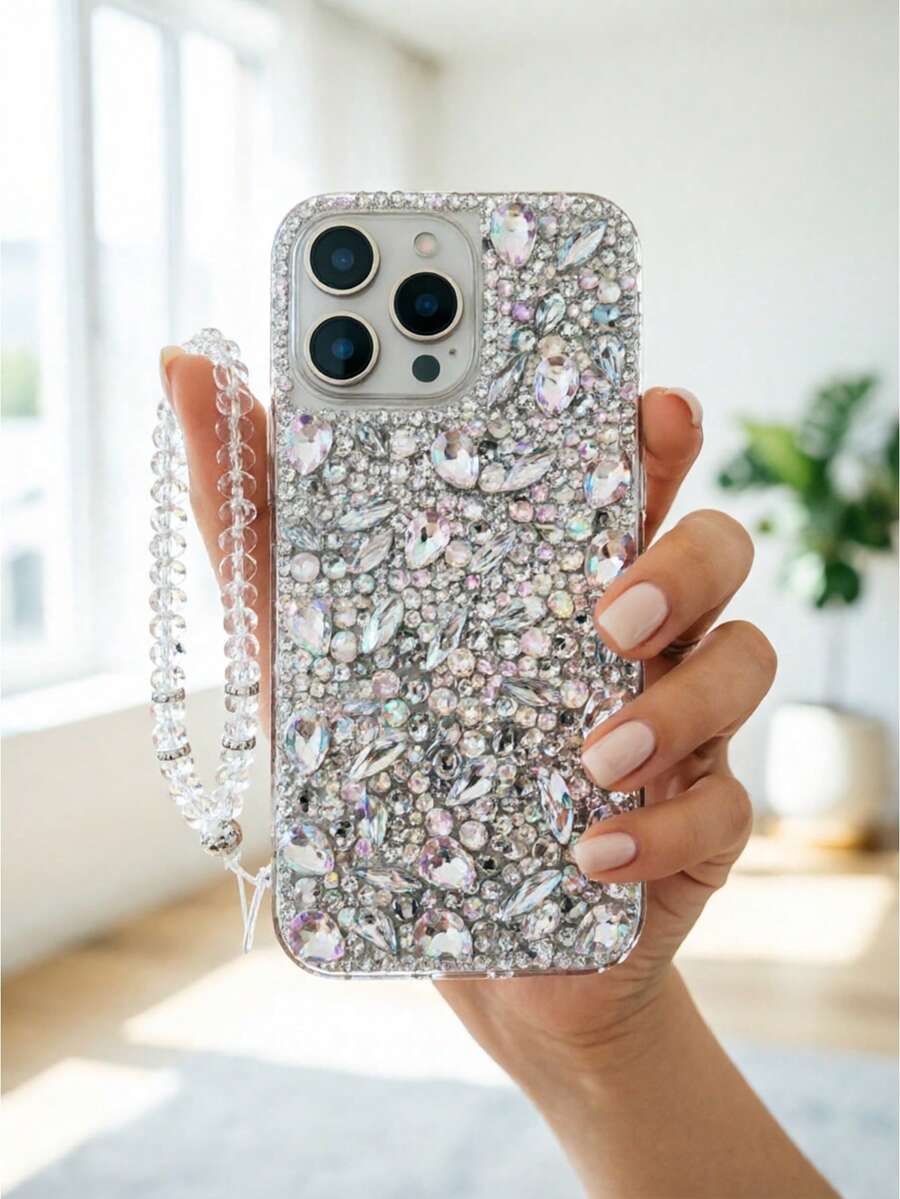 Luksuzna modna futrola za telefon sa šljokicama i kristalima