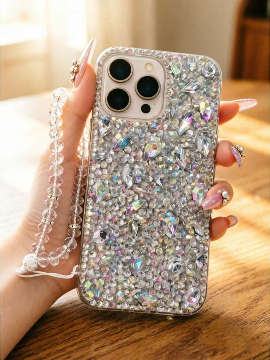 Luksuzna modna futrola za telefon sa šljokicama i kristalima