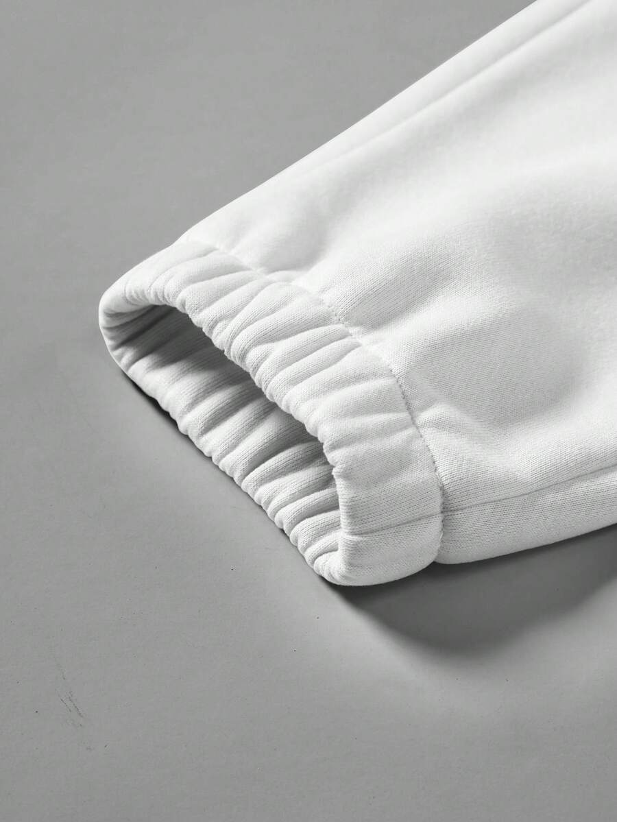 Muški set od 2 komada: duks sa kapuljačom sa printom i pantalone sa džepovima