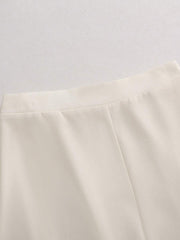 Ženski set od 2 komada: blejzer i pantalone širokih nogavica