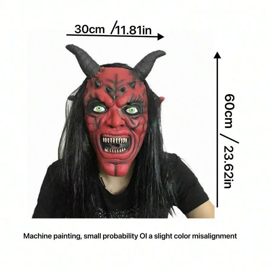 Lateks maska za Noć veštica sa Satanskim demonom