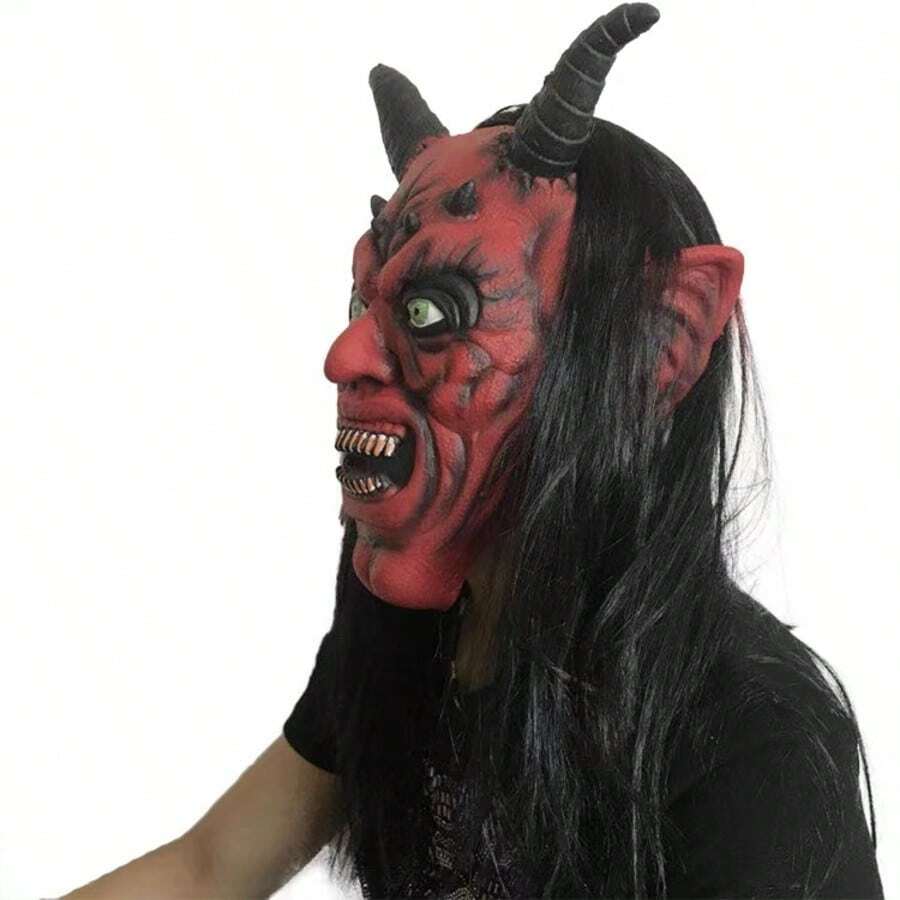 Lateks maska za Noć veštica sa Satanskim demonom