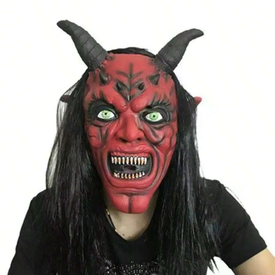 Lateks maska za Noć veštica sa Satanskim demonom