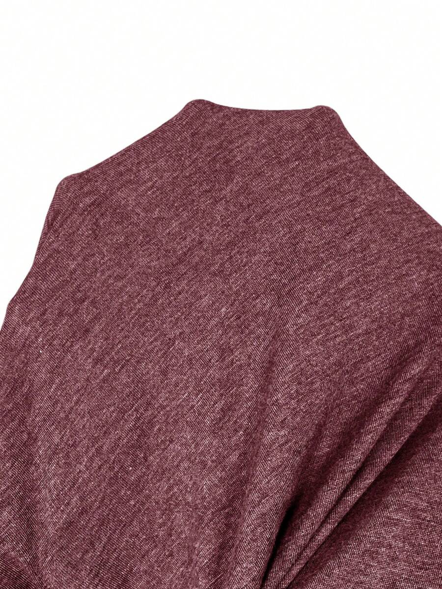 Ženska ležerna haljina plus size, jednobojna, sa okruglim izrezom, kratkim rukavima i džepom