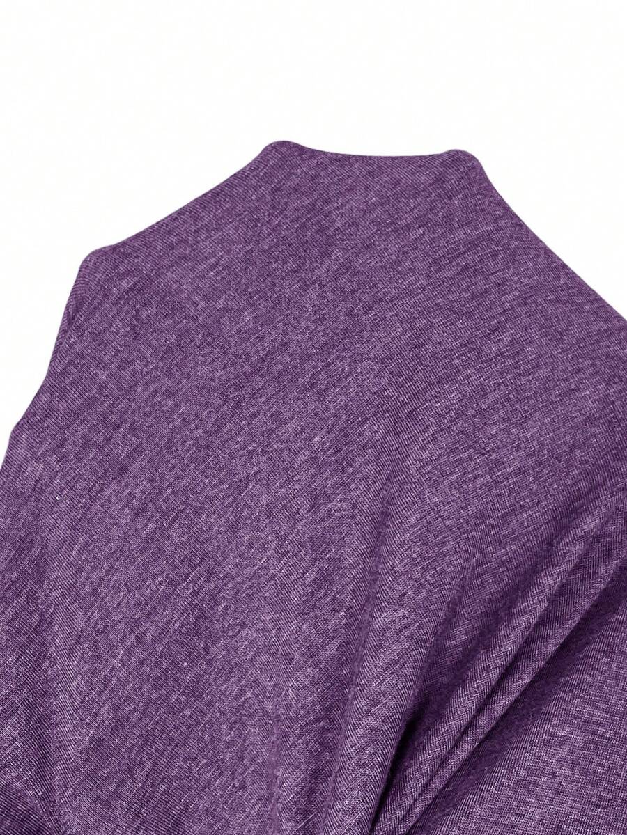 Ženska ležerna haljina plus size, jednobojna, sa okruglim izrezom, kratkim rukavima i džepom