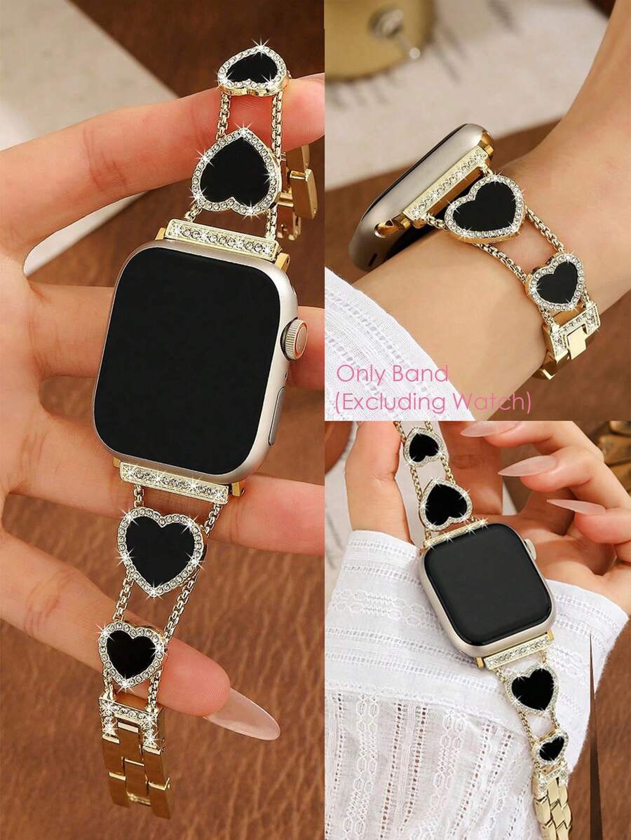 Narukvica kompatibilna sa Apple Watch, ženska crnakompatibilna sa Apple Watch 38/40/41/42/44/45/46/49mm