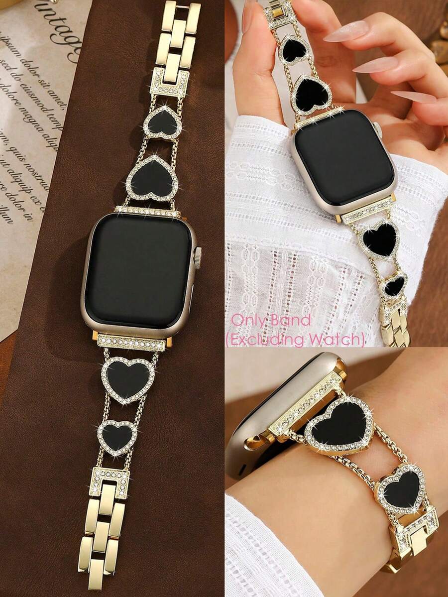 Narukvica kompatibilna sa Apple Watch, ženska crnakompatibilna sa Apple Watch 38/40/41/42/44/45/46/49mm