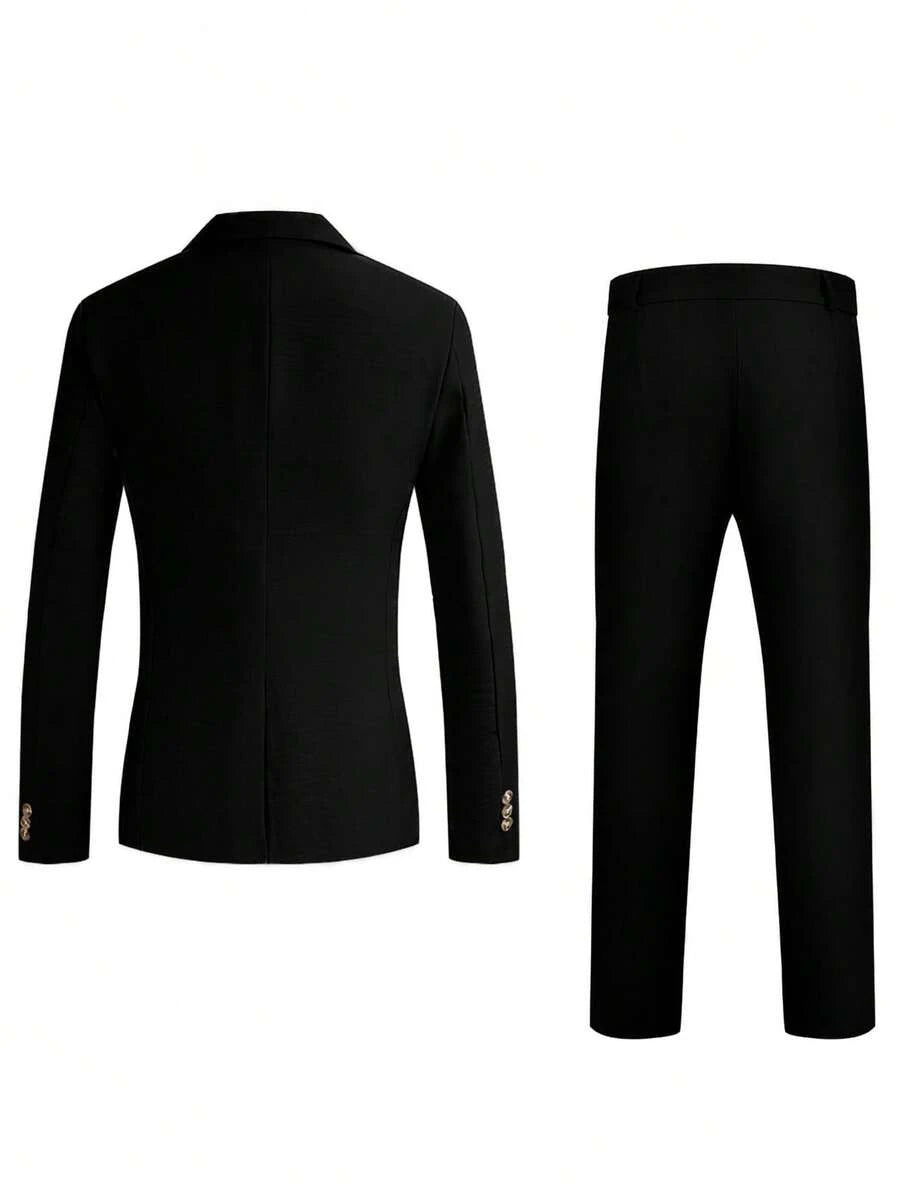Muški formalni komolet od dva dela sa sako i pantalonama u jednoj boji, slim fit
