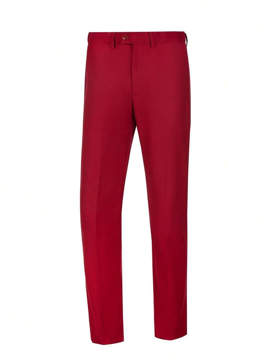 Muški set od 4 dela, elegantan jednobojan slim fit prsluk, pantalone i set kravate