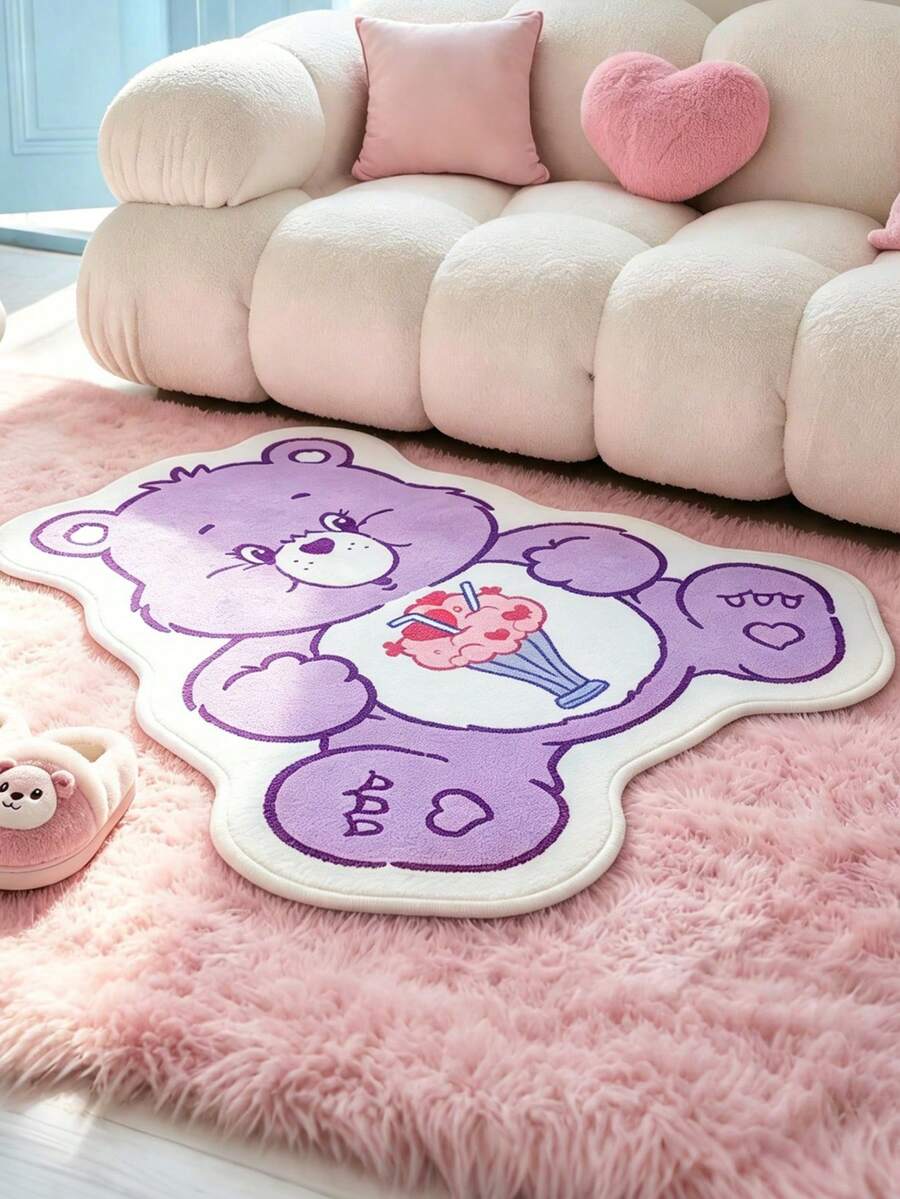 PAW Patrol  okrugli tepih sa crtanim uzorkom, slatki dizajn, plišani materijal + protivklizna podloga
