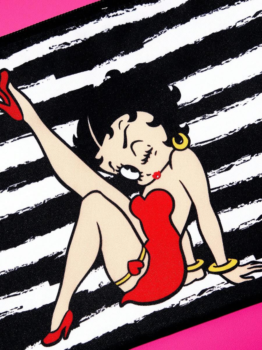 Betty Boop 1 kom set lagane kozmetičke torbe od poliesterskih vlakana sa štampanim crtanim uzorkom