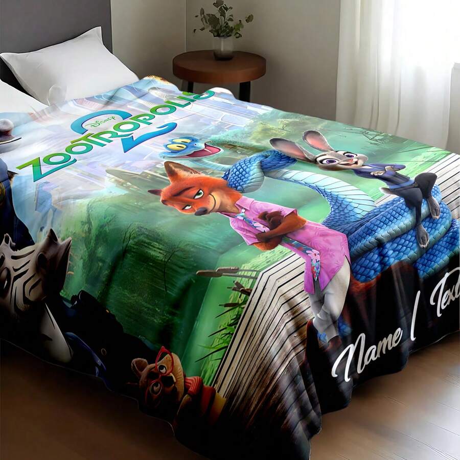 Unikatno personalizovano ćebe sa imenom i crtanim dizajnom