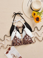 Ženski bikini set od 3 dela plus size,višebojni