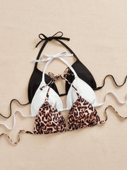 Ženski bikini set od 3 dela plus size,višebojni
