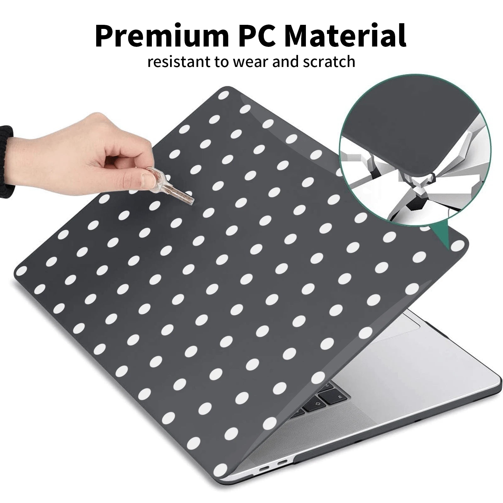 Prozirna zaštitna futrola za laptop sa mašnom, kompatibilna sa Apple notebook računarima