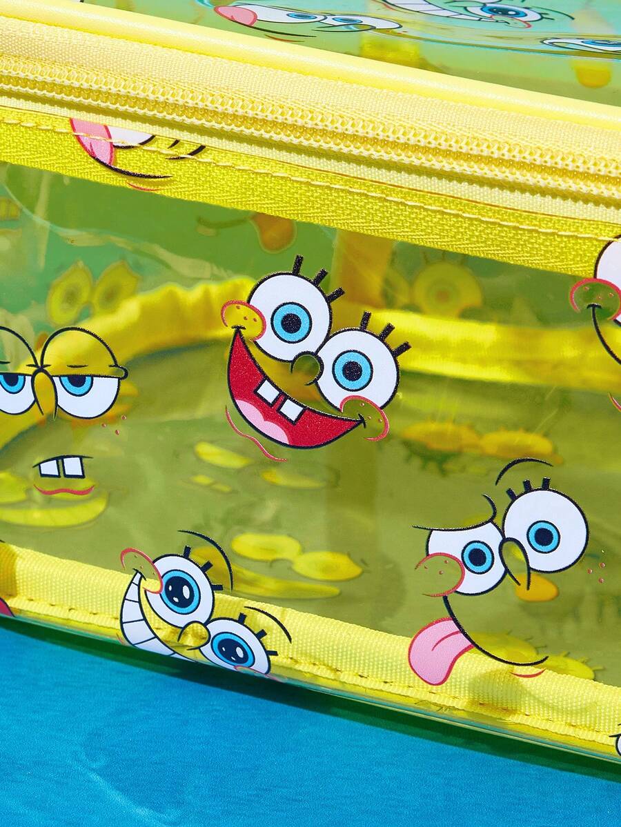 SpongeBob SquarePants  lagana PVC torbica za šminku sa printom crtanog lika i šljokicama