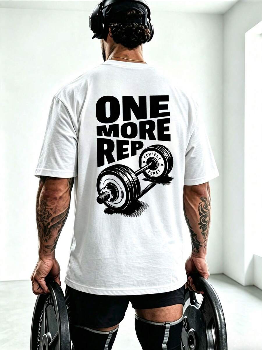 Muška majica kratkih rukava sa štampom "One More Time"