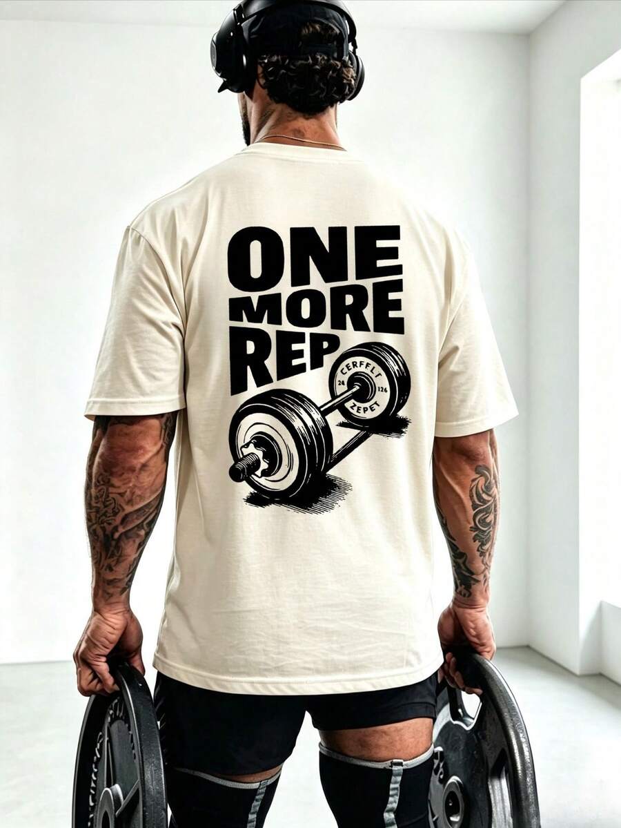 Muška majica kratkih rukava sa štampom "One More Time"