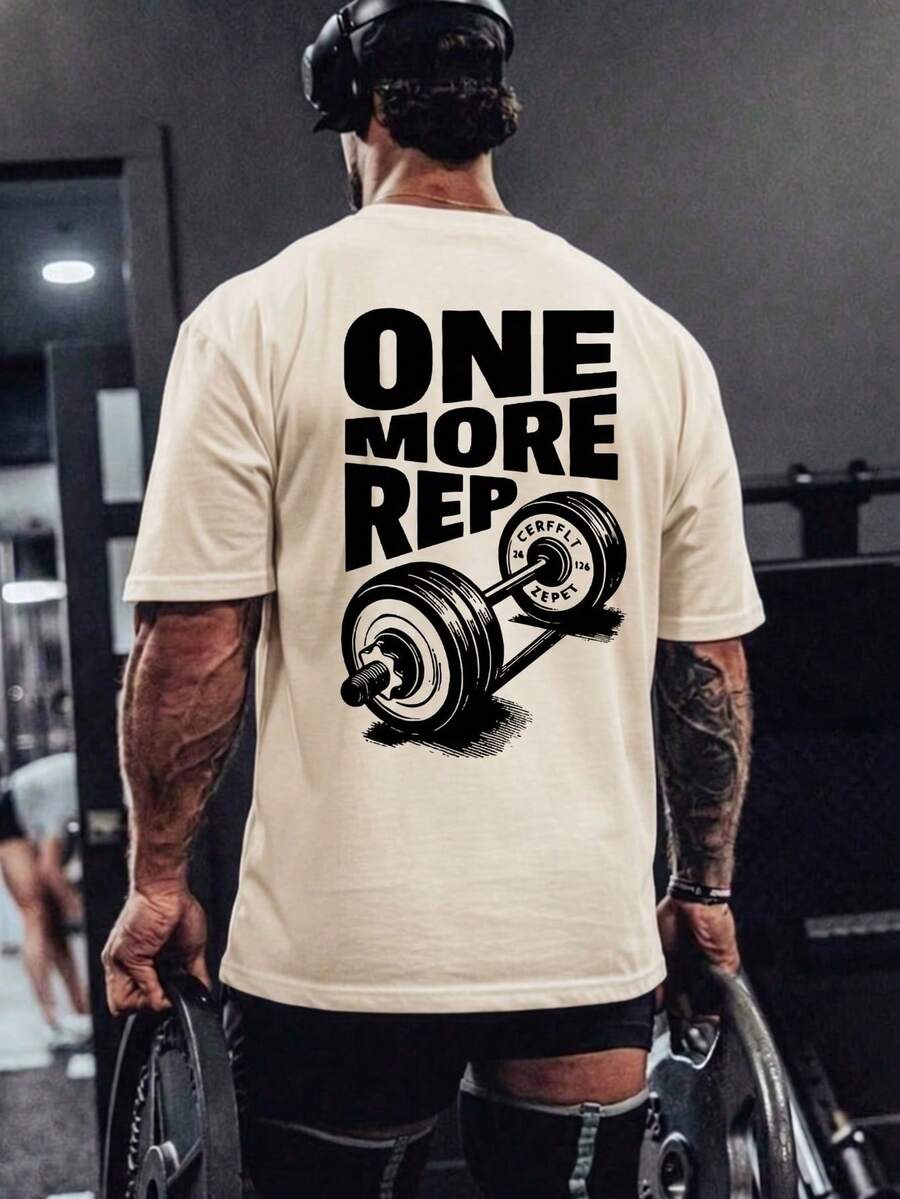 Muška majica kratkih rukava sa štampom "One More Time"