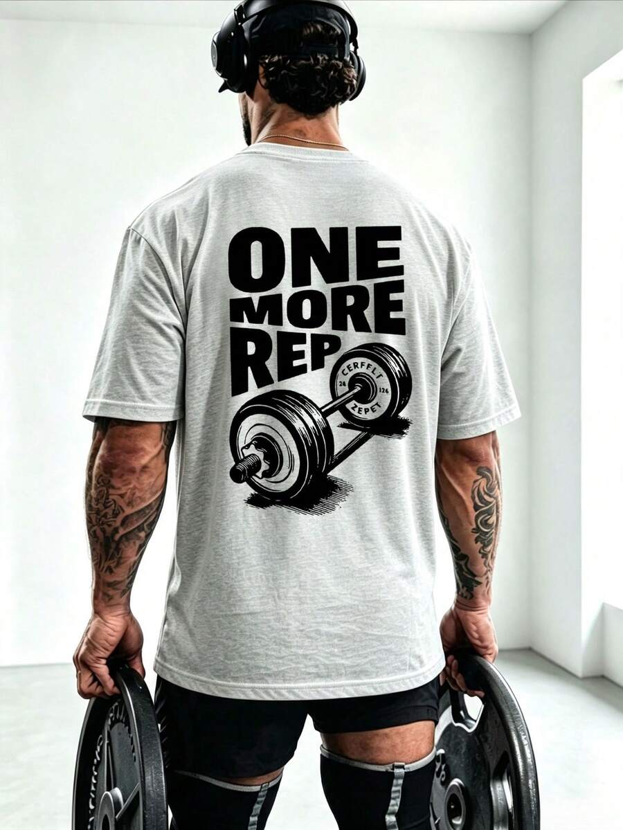 Muška majica kratkih rukava sa štampom "One More Time"