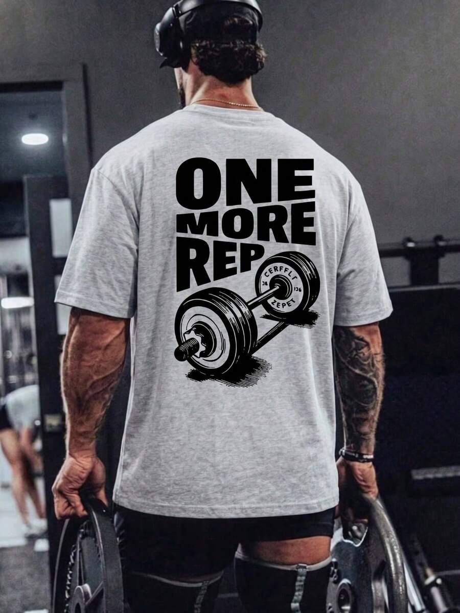 Muška majica kratkih rukava sa štampom "One More Time"