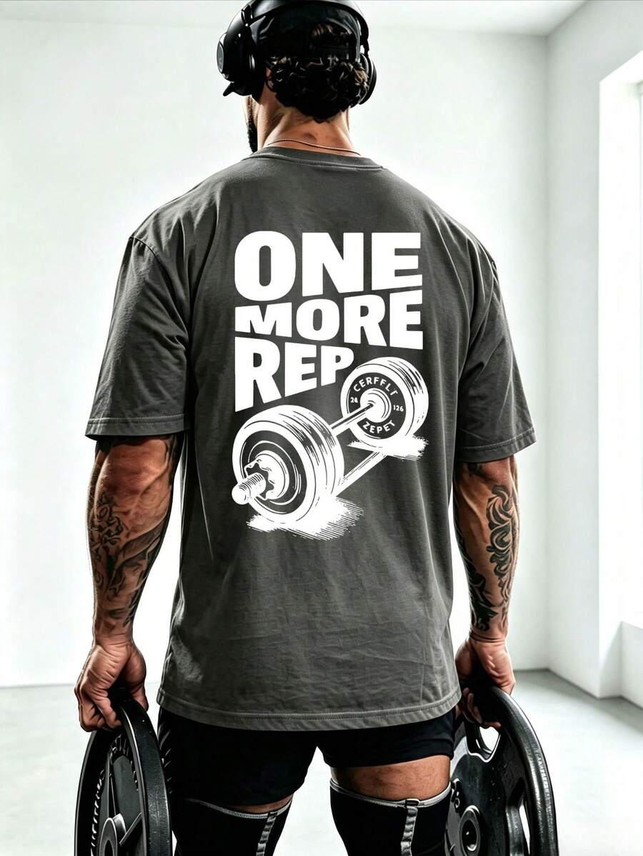 Muška majica kratkih rukava sa štampom "One More Time"