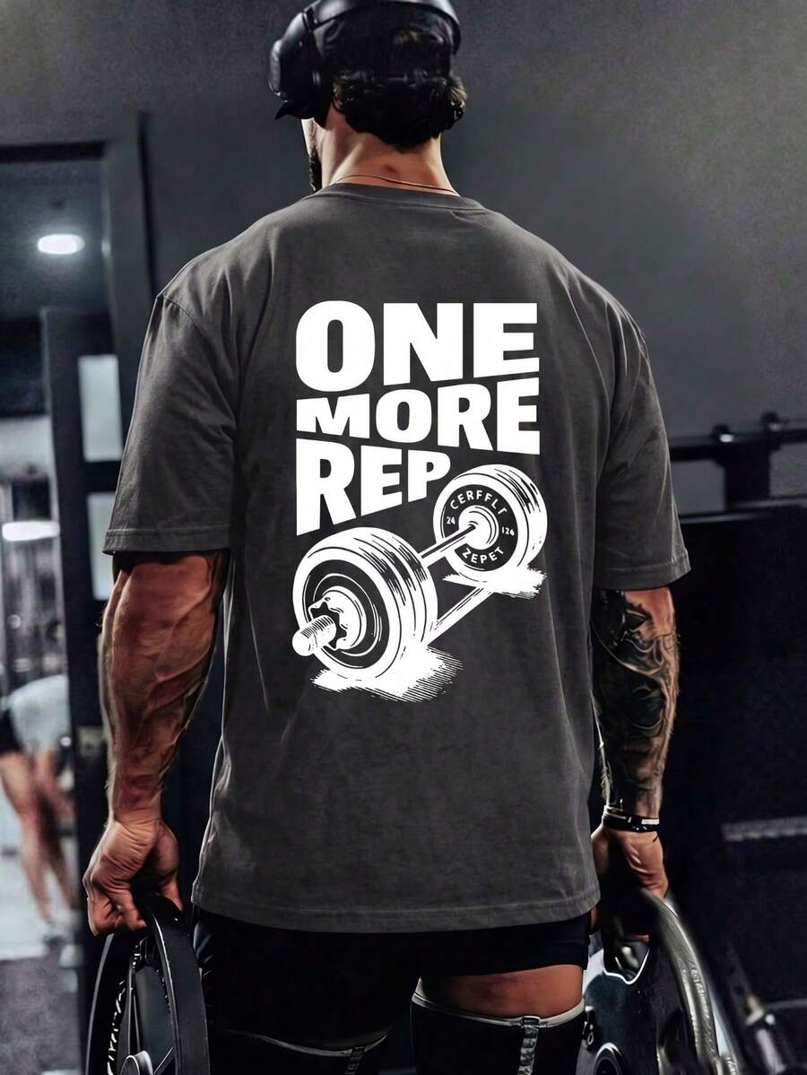 Muška majica kratkih rukava sa štampom "One More Time"