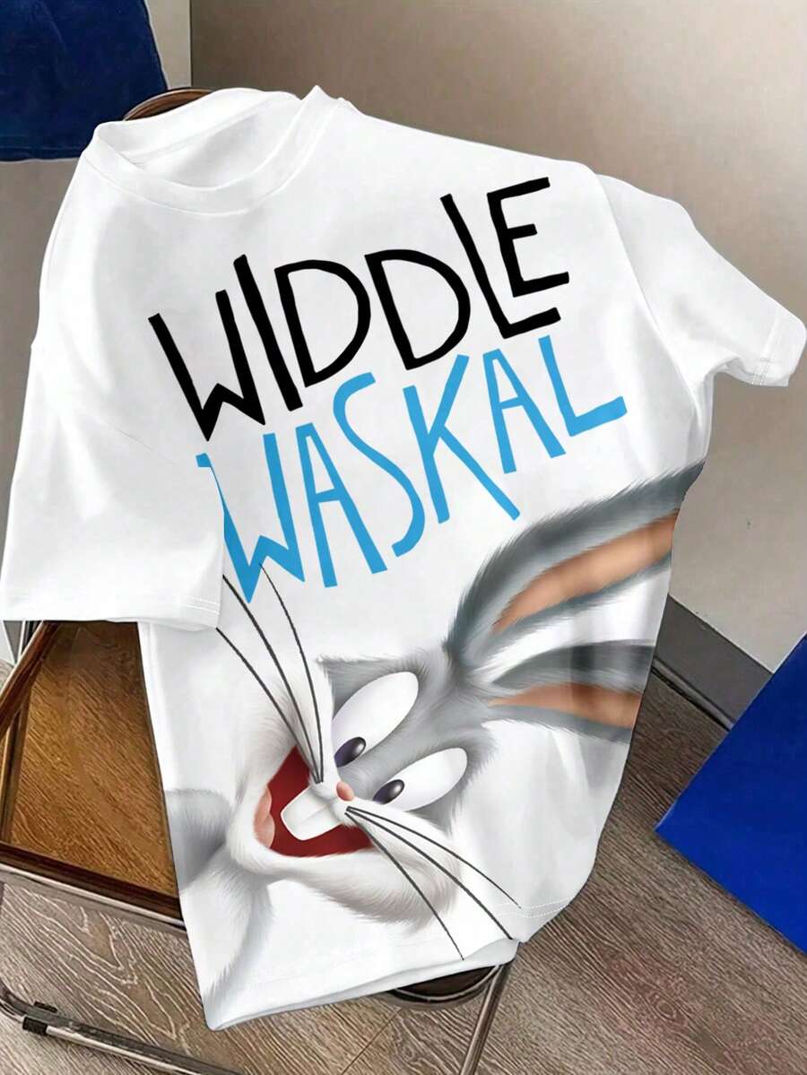 LOONEY TUNES Muška ležerna majica kratkih rukava za svaki dan sa crtanim printom